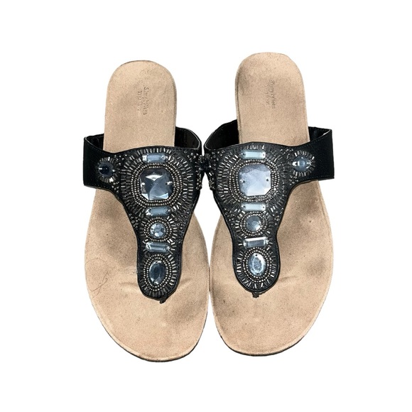 Simply Vera Vera Wang Shoes - Simply Vera Vera Wang Black Sandal Size 9 M